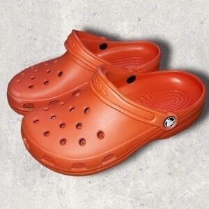 CROCS Classic Orange Clog Women's 8 Men's 6 Preowned